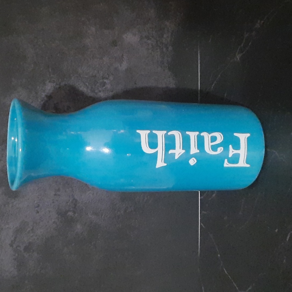 Turquoise Faith Vase